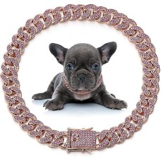 Hip Hop Cuban Chain Pet Jewelry Necklace Collar Zinc Alloy Size Cat Dog Chain Accessories