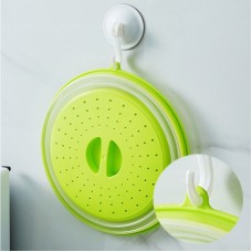 Folding cover with hooks, microwave heating cover, multifunctional silicone folding fresh-keeping cover, oil proof and splash pr