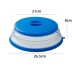 Folding cover with hooks, microwave heating cover, multifunctional silicone folding fresh-keeping cover, oil proof and splash pr