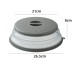 Folding cover with hooks, microwave heating cover, multifunctional silicone folding fresh-keeping cover, oil proof and splash pr