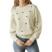 New European and American Autumn Women's Cross border Valentine's Day Love Round Neck Sweater for Women