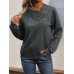 New European and American autumn women's long sleeved pleated solid color hoodie for women
