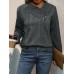New European and American autumn women's long sleeved pleated solid color hoodie for women