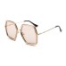 European and American large frame sunglasses for women, ins metal sunglasses European and American large frame sunglasses for women, ins metal sunglasses