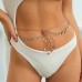 Metal Star Butterfly Waist Chain Beach Wind Pearl Tassel Body Chain