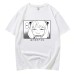 Anime peripheral printed cotton short sleeved loose T-shirt for men and women
