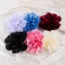 Hot selling satin fabric exaggerated large flower brooch duckbill clip dual-purpose rose chest flower pin