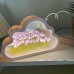 Handmade DIY Tulip Cloud Flower Sea Night Light Creative Light Atmosphere Light Transparent Mirror Gift