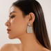 Irregular scallop earrings, female ins, exaggerated summer pleats, large circle earrings