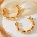 Large circle earrings with fashionable temperament, European and American earrings and ear accessories