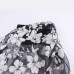 Fashionable temperament strapless collar sleeveless printed lace up short vest for women