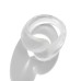 Irregular double droplet plastic ring, fashionable geometric multi-color closed ring