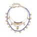 Holiday beach rice bead shell necklace set, fashionable alloy starfish collarbone necklace