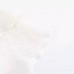 Temperament One lined Collar Stacked Decorative White Short Tank Top