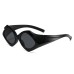 European and American trendy internet celebrity triangle INS hip-hop color blocked sunglasses