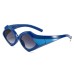 European and American trendy internet celebrity triangle INS hip-hop color blocked sunglasses