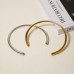 Internet celebrity style simple retro inspired love necklace for women, 18K gold vacuum plated simple smooth surface collar, nec