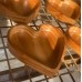 Wooden fruit box, whole wood heart-shaped candy box, nut and dried fruit storage tray, Japanese style solid wood stackable