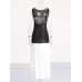 Hit Color Slimming Dresses For Women O Neck Sleeveless Off Shoulder Backless High Waist  Casual Dress Female New