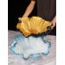 High end salmon sashimi plate, ice plate, creative seafood posture, tableware, deep-sea fish carving, Seafood hot-pot, special for daily ingredients
