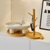 Creative Ceramic Cheese Rabbit Entrance Key Storage Ornament Living Room Decoration Bedroom Room Decoration