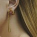 Long tassel earrings with a niche design feel, fashionable, elegant, refined, atmospheric, cool and trendy earrings
