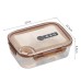 Japanese style microwaveable plastic fresh-keeping sealed multi-compartment bento lunch box