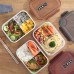 Japanese style microwaveable plastic fresh-keeping sealed multi-compartment bento lunch box