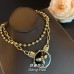 Medieval and stylish double-layer necklace with a sweet and cool temperament, niche bee pendant accessory