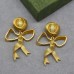 Fashionable, niche, personalized, creative, bow design earrings, light luxury, high-end earrings