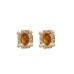 Mirad oval resin pearl geometry 925 silver needle earrings with retro palace style, niche temperament, high-end earrings