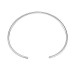 Multiple stainless steel collars for women, simple bare body and plain circle, imitating pearl round beads