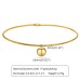 Multiple stainless steel collars for women, simple bare body and plain circle, imitating pearl round beads