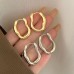 Irregular geometric ear buckles for women's new trendy and personalized design earrings with a simple temperament and cold style earrings