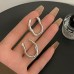 Irregular geometric ear buckles for women's new trendy and personalized design earrings with a simple temperament and cold style earrings