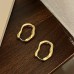 Irregular geometric ear buckles for women's new trendy and personalized design earrings with a simple temperament and cold style earrings