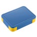 Japanese style simple portable microwaveable double layer partition lunch box