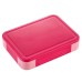Japanese style simple portable microwaveable double layer partition lunch box