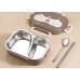 Food grade 304 stainless steel insulation compartment lunch box lunch box