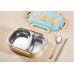 Food grade 304 stainless steel insulation compartment lunch box lunch box