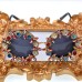 Baroque diamond studded exaggerated personality colored sunglasses for women