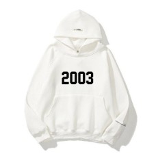 New Shoulder Sleeve Double layer Hat Double line Trendy Brand Hoodie High Street Loose Velvet 2003 Word Hoodie Men's and Women's Hoodie