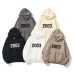 New Shoulder Sleeve Double layer Hat Double line Trendy Brand Hoodie High Street Loose Velvet 2003 Word Hoodie Men's and Women's Hoodie