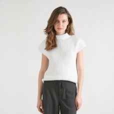 Temperament Knitwear For Women Turtleneck Short Sleeve High Waist Slimming Vintage Sweater Female Fashion Style New
