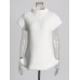 Temperament Knitwear For Women Turtleneck Short Sleeve High Waist Slimming Vintage Sweater Female Fashion Style New