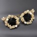New Baroque Retro Hollow Carving Butterfly Sunglasses for Beach Outing, Dazzling Sunglasses
