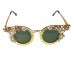 European and American exaggerated folding sunglasses for women, Baroque star street photography sunglasses, sunglasses for women