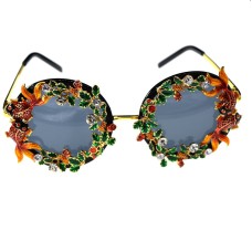 Personalized Fashion Sunglasses Baroque Retro Hollow Carving Small Fish Sunglasses Flower Butterfly Beach Glasses