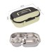 Microwaveable portable 304 stainless steel heat preservation rectangular lunch box fresh lunch box