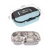 Microwaveable portable 304 stainless steel heat preservation rectangular lunch box fresh lunch box